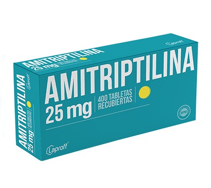 Amitriptilina Clorhidrato 25 mg x 400 Tabletas Recubiertas