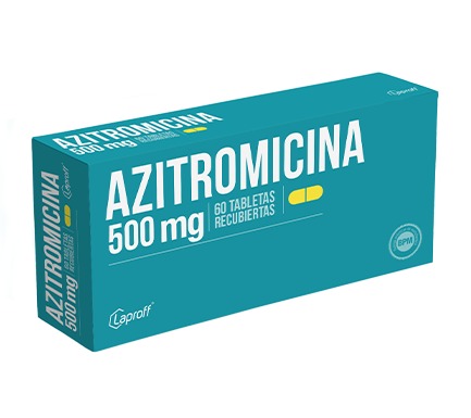 Azitromicina 500 mg x 60 Tabletas Recubiertas