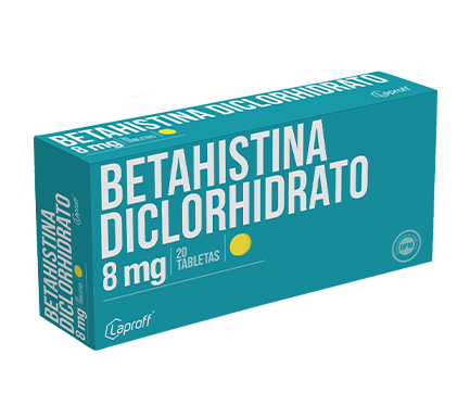 Betahistina Diclorohidrato 8 mg x 20 Tabletas
